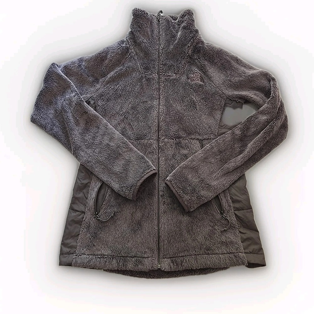 The North Face Womens XS Purple Full Zip Fleece Jacket Pockets Soft Warm Outdoor
